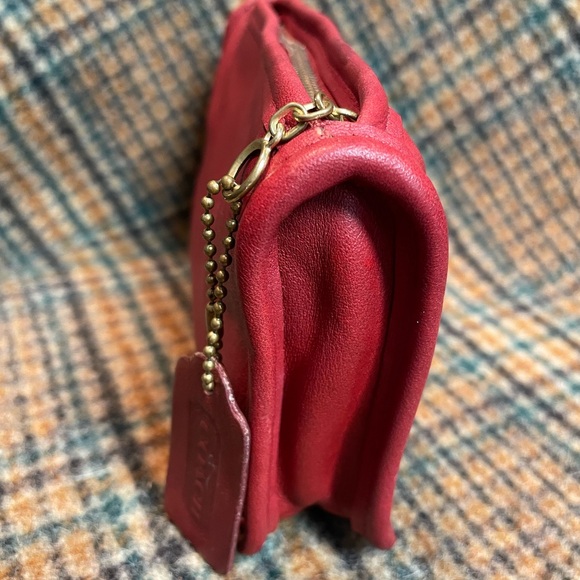 Coach 80s Red Chunky Case Wallet #7165 - Picture 3 of 8